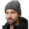 TOP-EX DryKnit™ Berretto invernale unisex da uomo e da donna con fodera in pile calda, 100% impermeabile e antivento per pioggia, neve, freddo e umido, S-M