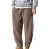 Beokeuioe Teddy, pantaloni invernali harem, vestibilità regolare, larga, dritti, da uomo, foderati, pantaloni termici, per il tempo libero, pantaloni giapponesi
