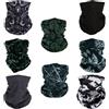 SMEHCF 8 Bandane Multiuso Donna Uomo Fascia Capelli Passamontagna Capelli Sciarpa Testa Mezza Maschera Ghette Collo Traspirante Lavabile Nero Bianco Pino Camouflage Fiore Konjac