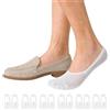 AAFGVC Vessa Invisible Socks 6 Pairs in Cotton Non-Slip 6-12 | Set da 6 Paia Invisibili in Cotone, Taglio Basso per Scarpe Casual e Basse