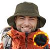 TOP-EX XL/XXL Cappello invernale unisex, caldo e impermeabile, con fodera in pile - Cappelli da pioggia per esterni per giornate fredde e piovose - Regolabile | Pieghevole | Antivento, XL