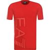 Emporio Armani - Maglietta da uomo, maglietta a girocollo, maniche corte, EA7 3ZPT36 PJM5Z, rosso, L