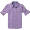 Bienzoe Ragazzi Cotone Plaid Roll Up Camicie