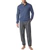 PEROFIL Pigiama Lungo Uomo Cotone Felpato Art. VPRT93204