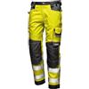 Sir Safety System Rush - Pantaloni da Lavoro Multitasche in Twill 280 g/m2, Rinforzi Cordura, Alta visibilità EN ISO 20471, Resistenza Industriale, Hi Vis Giallo, 58