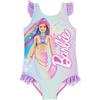Barbie Costume da bagno intero per ragazze, costume da bagno per ragazze, prodotto ufficiale