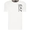 Emporio Armani T-Shirt Uomo EA7 3KPT10 PJ7RZ, Maglietta a maniche corte, collo rotondo, bianco, S