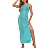 Generico Vestito da Spiaggia Donna Copricostume Abito Mare Lungo Curvy Estivo Sexy Crochet Copri Costume Uncinetto