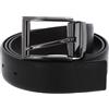 Valentino Pelle cintura Bairone Classic Belt W105 Nero/Moro accorciabile