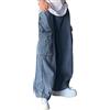 Beokeuioe Jeans da Uomo Baggy Cargo Y2K, Pantaloni da Paracadute con Tasche, Denim Hip Hop Vintage, Skateboard Streetwear Loose Harajuku, A