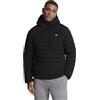 Lyle & Scott Uomo Giacca Trapuntata Leggera Elasticizzata, Jet Black, XL