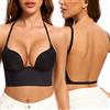 BUBBLEFOX Reggiseno Schiena Scoperta-Reggiseni a U Profonda Senza Cuciture a Scollatura Profonda e Schiena Reggiseno Invisibile Schiena