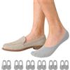 AAFGVC Vessa Invisible Socks 6 Pairs in Cotton Non-Slip 6-12 | Set da 6 Paia Invisibili in Cotone, Taglio Basso per Scarpe Casual e Basse