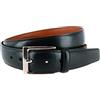Trafalgar - Cintura classica in pelle Cortina, 30 mm - nero - 36