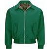 JM CLOTHING Marcus Harrington Giacca uomo adulto unisex donna vintage classico retrò bomber tartan fodera cappotto wiggly moda, Verde bottiglia, M