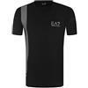 Emporio Armani Maglietta T-Shirt Uomo EA7 3ZPT70 PJ02Z, Manica Corta, Girocollo (Nero, L)