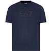 Emporio Armani EA7 T-Shirt da Uomo Girocollo Visibility Regular in Cotone Blu Taglia XXL Codice 7M000224AF10375-UB102