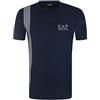 Emporio Armani Maglietta T-Shirt Uomo EA7 3ZPT70 PJ02Z, Manica Corta, Girocollo (Blu Scuro, L)