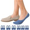 AAFGVC Vessa Invisible Socks 6 Pairs in Cotton Non-Slip 6-12 | Set da 6 Paia Invisibili in Cotone, Taglio Basso per Scarpe Casual e Basse