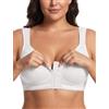 Lemorosy Reggiseno Minimizer Chiusura Anteriore Senza Ferretto(Bianco,3D)