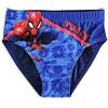 Marvel Costume da Bagno Bambino Spider-Man Mare Piscina Boxer Surf Slip o Parigamba 3-8 Anni Costume Elastico Asciugatura Rapida Ragazzo [Slip 357261 Blu - 3-4 Anni]