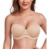 Lemorosy Reggiseno Senza Spalline Donna Ferretto Coppe Sagomate | Silicone antiscivolo per massima tenuta Coppe sagomate per un seno perfetto Ideale per cerimonie e serate