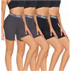 wirarpa Boxer Donna Modal Pantaloncini Sottogonna Antisfregamento Shorts con Cavallo Pacco da 4