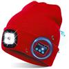 TAGVO Bluetooth 5.0 Cappello Berretti LED, Altoparlante Stereo Incorporato e Microfono, Inverno Caldo Lavorato a Maglia Senza Fili Bluetooth Cuffia Musica Lavabile Cappello per Corsa per Uomo Donna