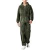 Beokeuioe Pigiama intero da uomo, morbido, da uomo, in pile, taglia M, 5XL, regalo per uomini e ragazzi, verde, XXXXL