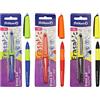 Pelikan Erase 2.0, Penna Roller Cancellabile Ergonomica, Inchiostro Nero, Rosso e Blu, per Destrimani e Mancini, per la Scuola, Ricaricabile, 3 Pezzi