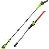 Greenworks Tagliasiepi a asta + sega 2-in-1 24V, motore brushless, lama 51 cm, sega 20 cm, testa rotante 112,5°, asta 3 pezzi, solo utensile CKPH321A1