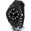 Juboos Orologio Analogico Per Bambini E Bambine, Impermeabile Fino A 3 ATM, Con Gatto, Facile Da Leggere, Viola, Orologio Gatto Bambini
