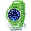 GUUMUXIN Orologio Analogico,Luci Colorate,30m Impermeabile,TPU,5-14 Anni