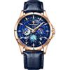 DAXIAOYU Trend Starry Sky Dial Orologi da Uomo Luminoso Impermeabile Multifunzione Calendario Cronografo Orologio In Acciaio Inox Orologi Al Quarzo