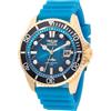 Invicta Pro Diver Orologio da Uomo in acciaio inossidabile con movimento Quarzo - 43mm, Oro/Blu/Nero