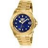 Invicta Pro Diver Orologio da Uomo in acciaio inossidabile con movimento Automatico - 40mm, Oro/Blu