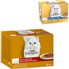 Gourmet 96 x 85 g Gourmet Gold + 24 x 85 g Gourmet Gold Mousse e Paté Umido per gatto gratis! - Dadini in Salsa: Manzo, Pollo & Fegato, Salmone & Pollo, Tacchino & Anatra