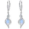VONALA Orecchini Opale Argento Sterling Blu Opale Orecchini pendenti Gioielli Regali per le donne