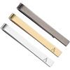 PATIKIL 3Pcs Fermacravatte Per Uomini, Acciaio Inossidabile Lettera A Alfabeto Set Fermacravatte Con Scatola Regalo Per Matrimonio Festa Del Papà, Argento/Oro/Nero