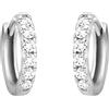 SOFIA MILANI - Orecchini da Donna in Argento 925 - con Pietra Zircone - Creoli Fine - 20862