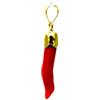 PEGASO GIOIELLI Ciondolo in Oro Giallo 18kt (750) Pendente Corno Cornetto Portafortuna Corallo Rosso