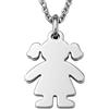 amorili Collana Nascita Bimba Personalizzata in Acciaio Inox | Ciondolo Bambina Personalizzabile con Incisione | Idea Regalo Futura Mamma Neonata Battesimo cll1842c