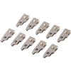 JIOYUNG eufeifeiegds 10 pezzi for tagliacapelli elettrico 8504 8509 8148 8591 1919 interruttore di alimentazione tagliacapelli shrapnel pezzi di ricambio(Silver)