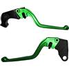 ACCOSSATO Coppia di leve verdi per Kawasaki Z750 R dal 2011 al 2012 (CC 750)