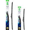 VALEO Silencio - Coppia di Spazzole Tergicristallo Premium Ibride per la Sostituzione del Ricambio Originale per Tutte le Stagioni VH134 + VH127 - Anteriore, Lunghezze: 650mm + 480mm - 574734 + 574727