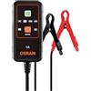 OSRAM BATTERYcharge 901, mantenitore di carica per batterie di veicoli a 6V & 12V, caricabatterie portatile per moto e veicoli più piccoli con cilindrata fino a 1,2 L