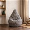 Talamo Italia Dmora Pouf Poltrona a Sacco, Rivestimento in Cotone, 60 x 50 x 80 cm