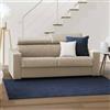 Talamo Italia - Divano letto 2 posti Afra, Sofà Soggiorno apertura girevole, Poggiatesta regolabili e Braccioli standard, 100% Made in Italy, Cm 180x95h85, Beige
