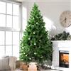 Dmora Albero di Natale 120 cm Riccardo, Pino Artificiale, Albero Effetto Reale, Alberello Natalizio Extra folto, 70x70 h120 cm, Verde