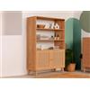Dmora - Credenza Castalia, Buffet da soggiorno, Madia da salotto, Dispensa da cucina, 90x40h110 cm, Quercia